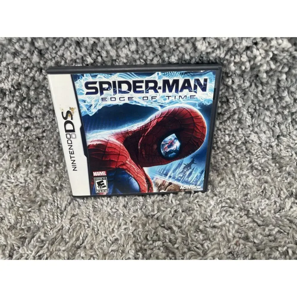Spiderman Edge of Time Nintendo DS Authentic Case Manual & Game Rated E